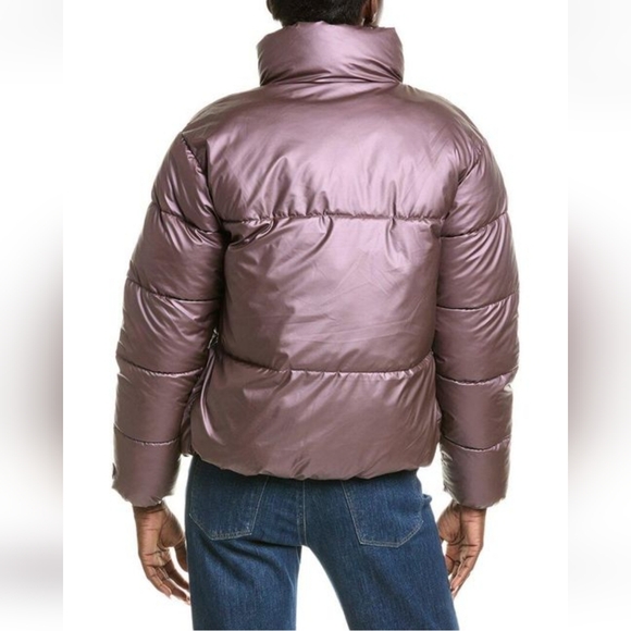 NWTNicole Miller NY Metallic Purple Mauve Women's Puffer Jacket 3X Remaining NWT - Picture 2 of 10